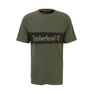 TIMBERLAND Tričko  kaki / čierna