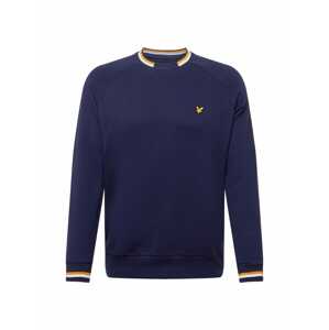 Lyle & Scott Mikina  námornícka modrá / biela / zlatá žltá