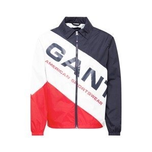 GANT Prechodná bunda  tmavomodrá / biela / červená