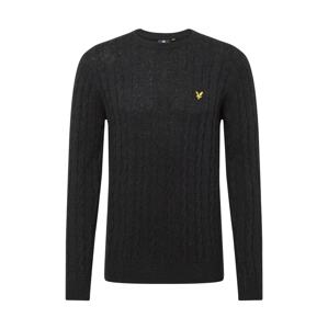 Lyle & Scott Sveter  čierna melírovaná