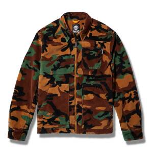 TIMBERLAND Prechodná bunda 'YC Camo Corduroy Chore'  hnedá / čierna / zelená