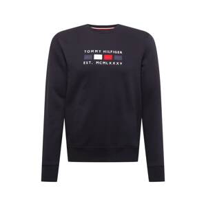 TOMMY HILFIGER Mikina  biela / červená / tmavomodrá / námornícka modrá