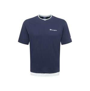 Champion Authentic Athletic Apparel Tričko  námornícka modrá / sivá melírovaná / biela