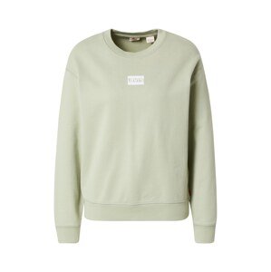 LEVI'S Mikina 'GRAPHIC STANDARD CREW GREENS'  mätová / biela