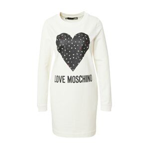 Love Moschino Šaty  biela / čierna / červená