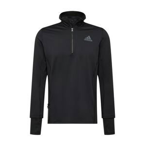 ADIDAS PERFORMANCE Športová mikina  čierna / sivá