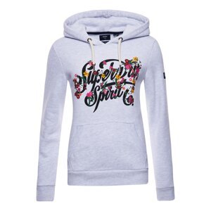 Superdry Mikina  biela melírovaná / zmiešané farby