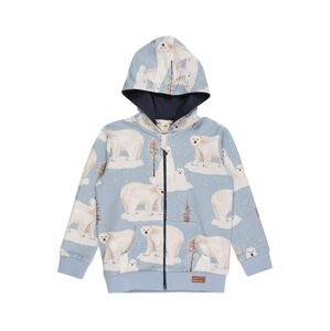 Walkiddy Sweatjacke  svetlomodrá / biela / horčicová