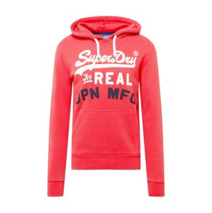 Superdry Mikina  krvavo červená / biela / čierna