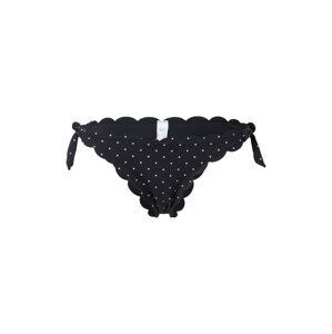 Hunkemöller Bikinové nohavičky  čierna / biela