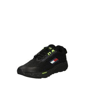 Tommy Sport Športová obuv  čierna / námornícka modrá / biela / ohnivo červená
