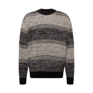 Mennace Pullover 'MIRROR'  čierna / sivá