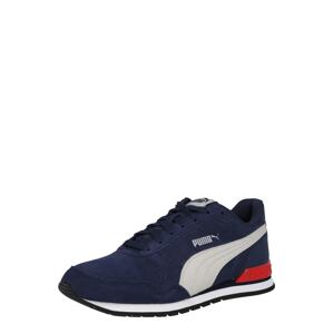 PUMA Tenisky 'Runner V2'  svetlosivá / tmavomodrá / červená