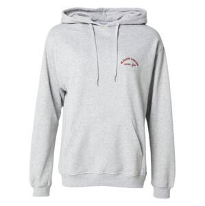 Maison Labiche Sweatshirt  sivá melírovaná / červená