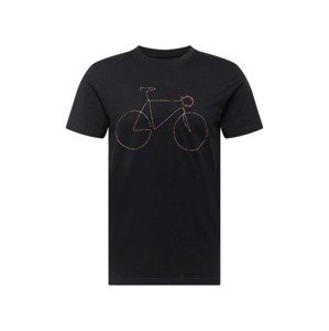 DEDICATED. Tričko 'Stockholm Rainbow Bicycle'  čierna / zmiešané farby