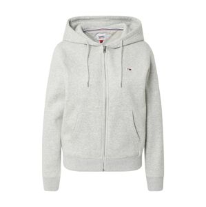 Tommy Jeans Tepláková bunda  sivá melírovaná