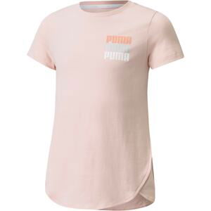 PUMA Tričko 'Alpha'  ružová / strieborná / oranžová / biela