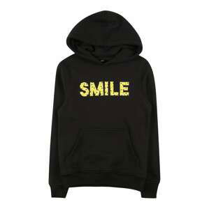 Mister Tee Mikina 'Smile Hoody'  čierna / žltá