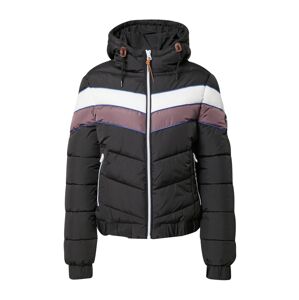 Superdry Zimná bunda 'Spirit Retro'  biela / svetlofialová / čierna