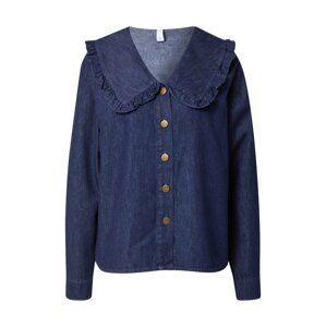 PULZ Jeans Bluse 'HEATHER'  modrá denim