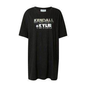 KENDALL + KYLIE Tričko  čierna / strieborná
