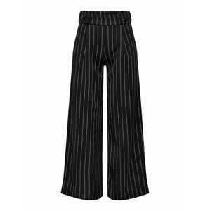JDY Plisované nohavice 'Geggo'  čierna / biela