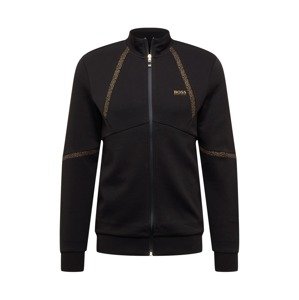 BOSS ATHLEISURE Sweatjacke 'Skaz 2'  čierna / zlatá