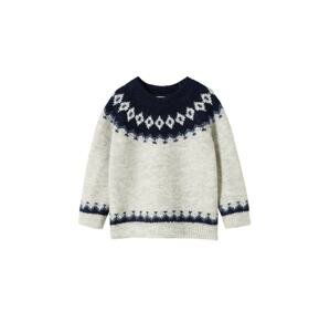 MANGO KIDS Pullover 'Robert'  svetlosivá / dymovo modrá / tmavomodrá