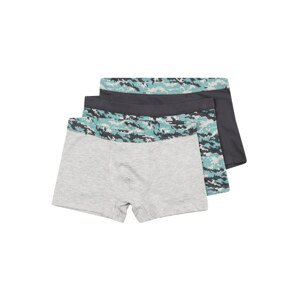 OVS Boxershorts  tmavosivá / sivá melírovaná / svetlomodrá