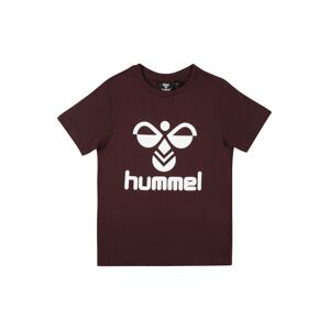 Hummel Tričko 'Tres'  hnedá / biela