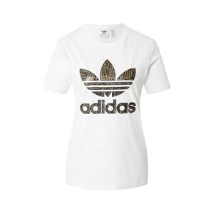 ADIDAS ORIGINALS Tričko  biela / čierna / okrová / béžová / hnedá