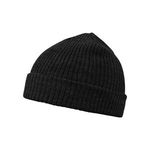 MSTRDS Čiapky 'Fisherman Beanie II'  čierna melírovaná