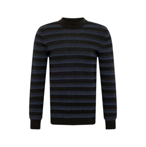 EDC BY ESPRIT Pullover  čierna / námornícka modrá