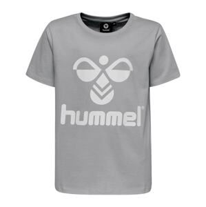 Hummel Funkčné tričko 'Tres'  sivá melírovaná / biela