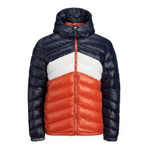 Jack & Jones Plus Zimná bunda  červená / biela / tmavomodrá