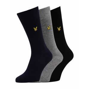 Lyle & Scott Ponožky 'ANGUS'  námornícka modrá / sivá / čierna / žltá