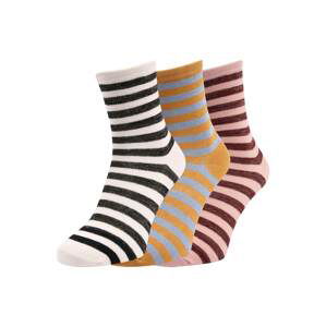 VERO MODA Ponožky 'ANE'  ružová / béžová / oranžová / bordová / čierna