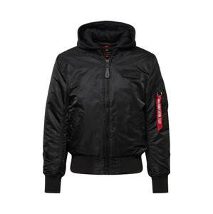 ALPHA INDUSTRIES Prechodná bunda 'MA-1 ZH'  červená / čierna / biela