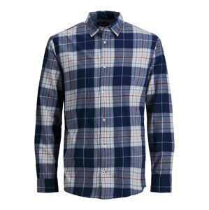 JACK & JONES Košeľa 'Jason'  námornícka modrá / biela / červená / modrá