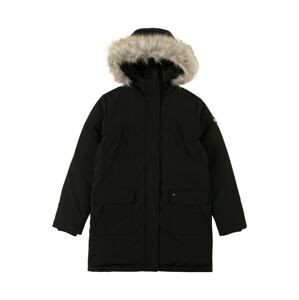 TOMMY HILFIGER Parka  čierna / námornícka modrá / ohnivo červená / biela