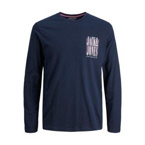 JACK & JONES Shirt  námornícka modrá / biela