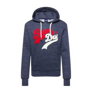 Superdry Mikina  červená / biela / námornícka modrá