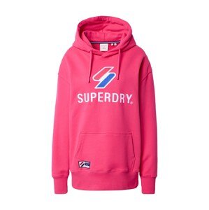 Superdry Mikina  modrá / ružová / biela