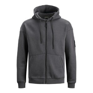 JACK & JONES Tepláková bunda  tmavosivá