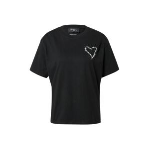 The Kooples T-Shirt  čierna / biela