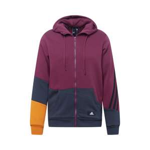 ADIDAS PERFORMANCE Sportsweatjacke  námornícka modrá / zlatá žltá / vínovo červená