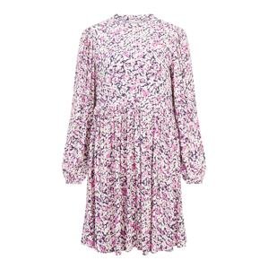 VILA Košeľové šaty 'Elodie'  tmavomodrá / rosé / biela