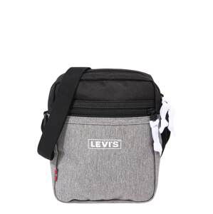 LEVI'S Taška cez rameno  sivá melírovaná / čierna / biela