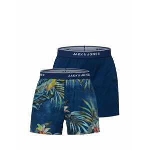 JACK & JONES Boxerky 'Jac Greenwood'  námornícka modrá / svetlozelená / olivová / žltá / svetlosivá