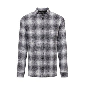 JACK & JONES Košeľa  biela / čierna